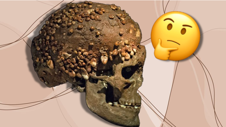 Bir Mağaradaki Arkeolojik Hafriyatta Çıkarılan Bu Kafatasının Üzerindeki Tuhaf Şeyler Neyin Nesi?